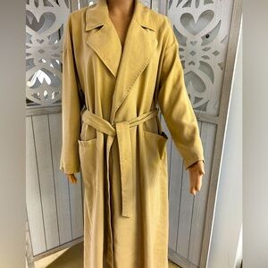 SHEIN Camel Long Jacket Trench Style Size Medium